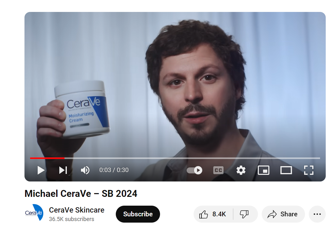 cerave super bowl commercials